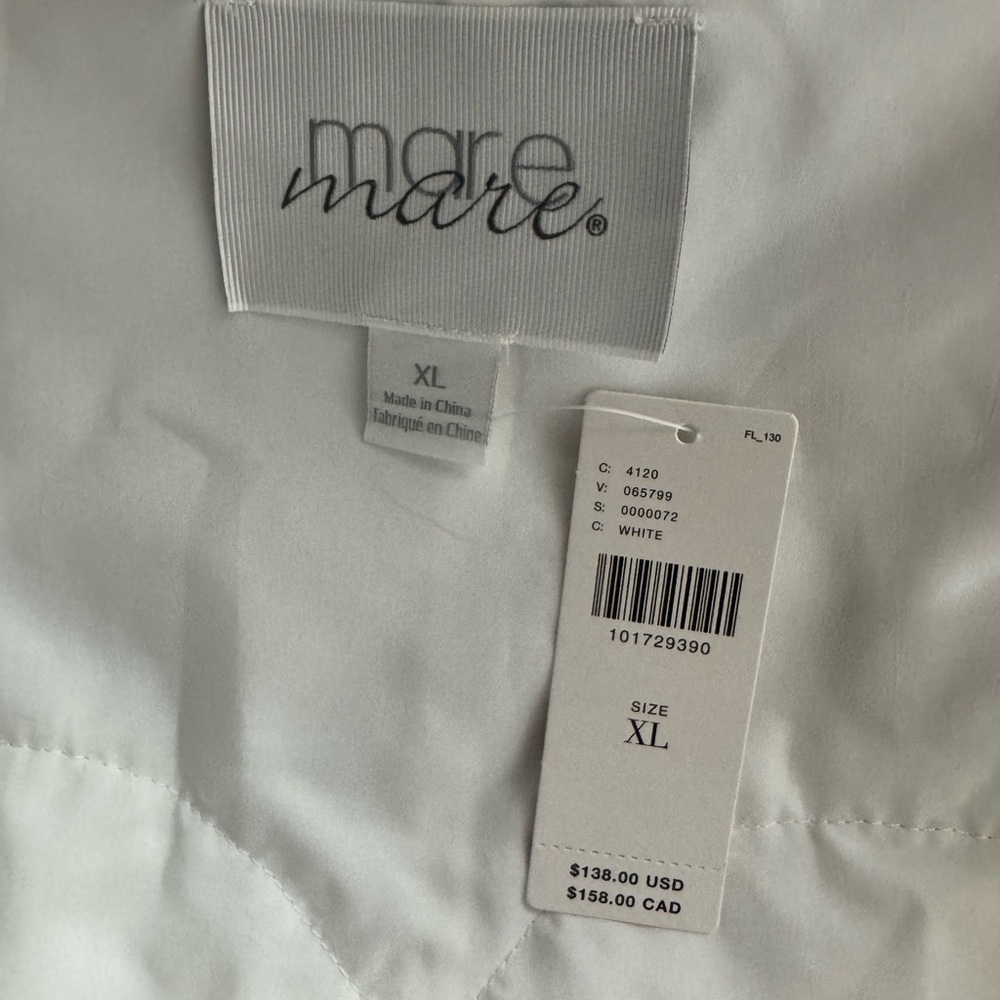 Anthropologie Mare Mare White Basque-Waist Mini Skirt XL - Picture 7 of 9